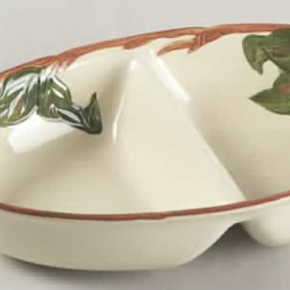 FRANCISCAN "APPLE" COLLECTION 10" DIVIDED VEGETABLE BOWL (USA BACKSTAMP) - Picture 1 of 6